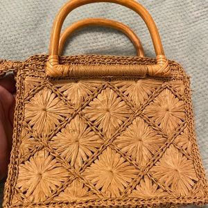 Fossil Bamboo clutch
